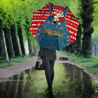 Ho Ho Hold My Beer Santa Christmas Design Umbrella Xmas Holiday Patterns - Wonder Print Shop