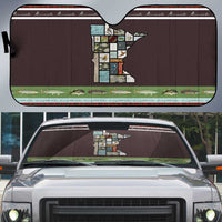 In The Deep Heart Of Minnesota Christmas Design Auto Sun Shade Xmas Holiday Patterns - Wonder Print Shop