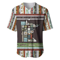 In The Deep Heart Of Minnesota Christmas Design Baseball Jersey Xmas Holiday Patterns - Wonder Print Shop