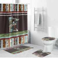In The Deep Heart Of Minnesota Christmas Design Bathroom Set Xmas Holiday Patterns - Wonder Print Shop