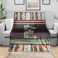 In The Deep Heart Of Minnesota Christmas Design Blanket Xmas Holiday Patterns - Wonder Print Shop