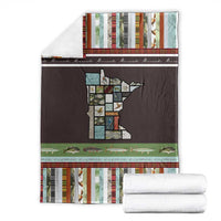 In The Deep Heart Of Minnesota Christmas Design Blanket Xmas Holiday Patterns - Wonder Print Shop