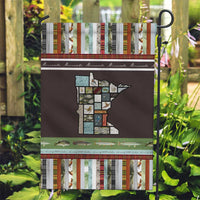 In The Deep Heart Of Minnesota Christmas Design Garden Flag Xmas Holiday Patterns - Wonder Print Shop