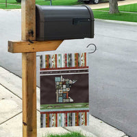 In The Deep Heart Of Minnesota Christmas Design Garden Flag Xmas Holiday Patterns - Wonder Print Shop