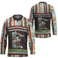 In The Deep Heart Of Minnesota Christmas Design Hockey Jersey Xmas Holiday Patterns - Wonder Print Shop