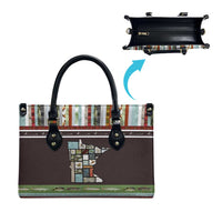 In The Deep Heart Of Minnesota Christmas Design Leather Bag Xmas Holiday Patterns - Wonder Print Shop