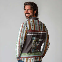 In The Deep Heart Of Minnesota Christmas Design Long Sleeve Polo Shirt Xmas Holiday Patterns - Wonder Print Shop