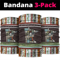 In The Deep Heart Of Minnesota Christmas Design Neck Gaiter Xmas Holiday Patterns - Wonder Print Shop