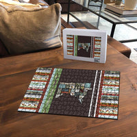 In The Deep Heart Of Minnesota Christmas Design Puzzle Xmas Holiday Patterns - Wonder Print Shop