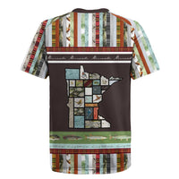 In The Deep Heart Of Minnesota Christmas Design Rugby Jersey Xmas Holiday Patterns - Wonder Print Shop