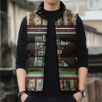 In The Deep Heart Of Minnesota Christmas Design Sleeveless Puffer Jacket Xmas Holiday Patterns - Wonder Print Shop
