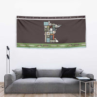 In The Deep Heart Of Minnesota Christmas Design Tapestry Xmas Holiday Patterns - Wonder Print Shop