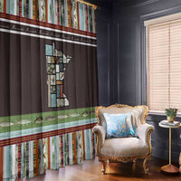 In The Deep Heart Of Minnesota Christmas Design Window Curtain Xmas Holiday Patterns - Wonder Print Shop