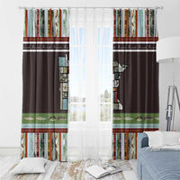In The Deep Heart Of Minnesota Christmas Design Window Curtain Xmas Holiday Patterns - Wonder Print Shop