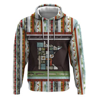 In The Deep Heart Of Minnesota Christmas Design Zip Hoodie Xmas Holiday Patterns - Wonder Print Shop