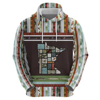 In The Deep Heart Of Minnesota Christmas Design Zip Hoodie Xmas Holiday Patterns - Wonder Print Shop