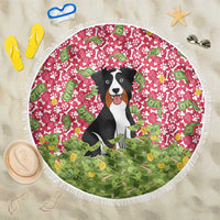 I Work Hard So That My Dog Can Have A Better Life Christmas Christmas Beach Blanket Xmas Holiday Patterns - Wonder Print Shop