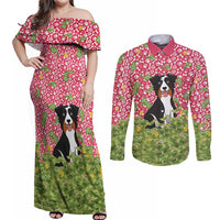 I Work Hard So That My Dog Can Have A Better Life Christmas Christmas Couples Matching Off Shoulder Maxi Dress and Long Sleeve Button Shirt Xmas Holiday Patterns - Wonder Print Shop