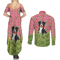 I Work Hard So That My Dog Can Have A Better Life Christmas Christmas Couples Matching Summer Maxi Dress and Long Sleeve Button Shirt Xmas Holiday Patterns - Wonder Print Shop