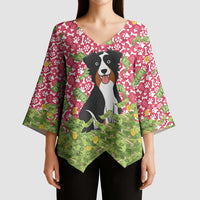 I Work Hard So That My Dog Can Have A Better Life Christmas Christmas Kimono Sleeve Blouse Xmas Holiday Patterns - Wonder Print Shop