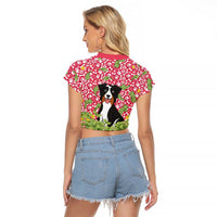I Work Hard So That My Dog Can Have A Better Life Christmas Christmas Raglan Cropped T Shirt Xmas Holiday Patterns - Wonder Print Shop
