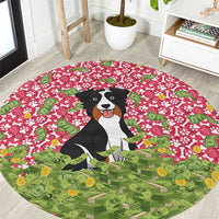I Work Hard So That My Dog Can Have A Better Life Christmas Christmas Round Carpet Xmas Holiday Patterns - Wonder Print Shop