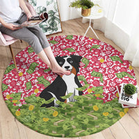 I Work Hard So That My Dog Can Have A Better Life Christmas Christmas Round Carpet Xmas Holiday Patterns - Wonder Print Shop
