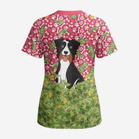 I Work Hard So That My Dog Can Have A Better Life Christmas Christmas Scrub Top Xmas Holiday Patterns - Wonder Print Shop