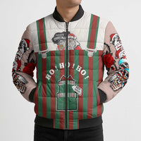 Stay With My Pig Christmas Christmas Bomber Puffer Jacket Xmas Holiday Patterns - Wonder Print Shop