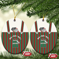 Stay With My Pig Christmas Ceramic Ornament Xmas Holiday Patterns - Wonder Print Shop