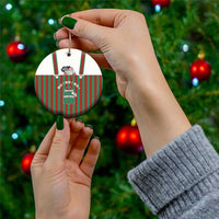 Stay With My Pig Christmas Ceramic Ornament Xmas Holiday Patterns - Wonder Print Shop
