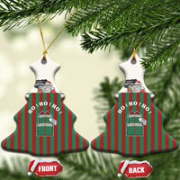 Stay With My Pig Christmas Ceramic Ornament Xmas Holiday Patterns - Wonder Print Shop