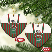 Stay With My Pig Christmas Ceramic Ornament Xmas Holiday Patterns - Wonder Print Shop