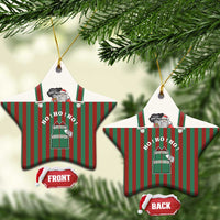 Stay With My Pig Christmas Ceramic Ornament Xmas Holiday Patterns - Wonder Print Shop