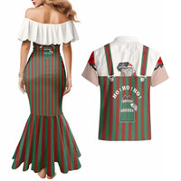 Stay With My Pig Christmas Christmas Couples Matching Mermaid Dress and Hawaiian Shirt Xmas Holiday Patterns - Wonder Print Shop