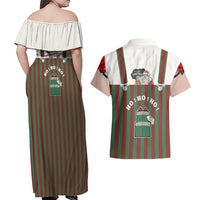Stay With My Pig Christmas Christmas Couples Matching Off Shoulder Maxi Dress and Hawaiian Shirt Xmas Holiday Patterns - Wonder Print Shop