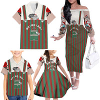Stay With My Pig Christmas Christmas Family Matching Off The Shoulder Long Sleeve Dress and Hawaiian Shirt Xmas Holiday Patterns - Wonder Print Shop