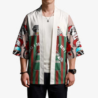 Stay With My Pig Christmas Christmas Kimono Xmas Holiday Patterns - Wonder Print Shop