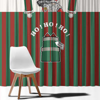 Stay With My Pig Christmas Christmas Window Curtain Xmas Holiday Patterns - Wonder Print Shop