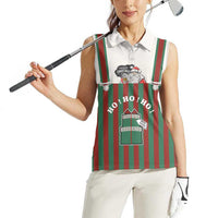 Stay With My Pig Christmas Christmas Women Sleeveless Polo Shirt Xmas Holiday Patterns - Wonder Print Shop