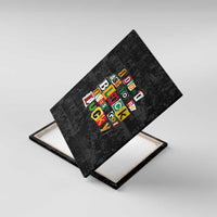 I Didn't Ask To Be Black I Just Got Lucky Magazine Cutout Canvas Wall Art with Ancestral Portrait Collage Lettering - Wonder Print Shop
