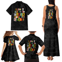 I Didn't Ask To Be Black I Just Got Lucky Magazine Cutout Family Matching Tank Maxi Dress and Hawaiian Shirt with Ancestral Portrait Collage Lettering - Wonder Print Shop