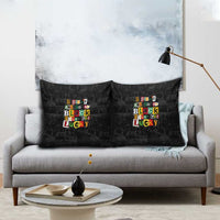 I Didn't Ask To Be Black I Just Got Lucky Magazine Cutout Pillow Cover with Ancestral Portrait Collage Lettering - Wonder Print Shop