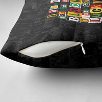 I Didn't Ask To Be Black I Just Got Lucky Magazine Cutout Pillow Cover with Ancestral Portrait Collage Lettering - Wonder Print Shop