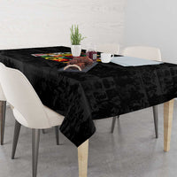 I Didn't Ask To Be Black I Just Got Lucky Magazine Cutout Tablecloth with Ancestral Portrait Collage Lettering - Wonder Print Shop