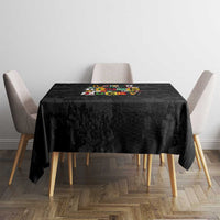 I Didn't Ask To Be Black I Just Got Lucky Magazine Cutout Tablecloth with Ancestral Portrait Collage Lettering - Wonder Print Shop