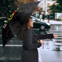 I Didn't Ask To Be Black I Just Got Lucky Magazine Cutout Umbrella with Ancestral Portrait Collage Lettering - Wonder Print Shop