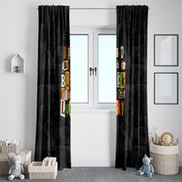 I Didn't Ask To Be Black I Just Got Lucky Magazine Cutout Window Curtain with Ancestral Portrait Collage Lettering - Wonder Print Shop