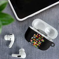 I Am Black History And I Strive To Make My Ancestor Proud AirPods Case with Ancestral Collage Background and Afrocentric Lettering - Wonder Print Shop