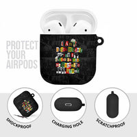 I Am Black History And I Strive To Make My Ancestor Proud AirPods Case with Ancestral Collage Background and Afrocentric Lettering - Wonder Print Shop